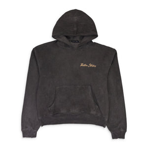BLACK OIL WASH HOODIE