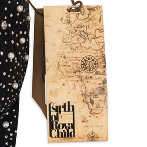 BLACK PEARL & RHINESTONE BASEBALL CAP